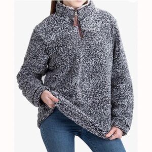 Women’s Quarter Zip Sherpa Pullover Sweatshirt